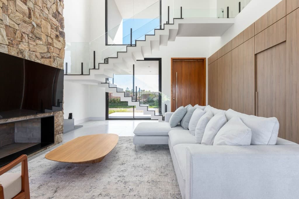 Sala integrada residencial de alto padrão da Casa Ilhas Park - Cenci
